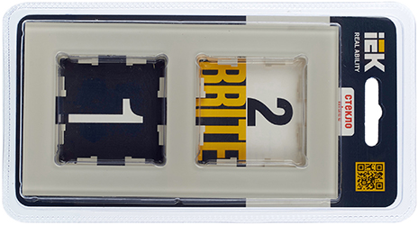 рамка 2-постовая IEK РУ-2-2-БрВа Brite - упаковка