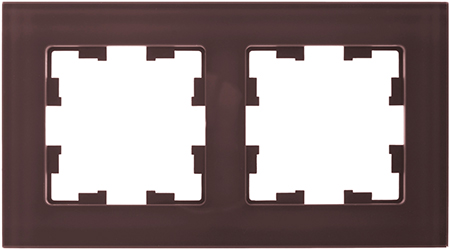 рамка 2-постовая IEK РУ-2-2-БрТБ Brite - внешний вид