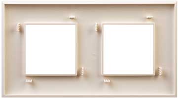 рамка 1-постовая DKC Avanti, цвет ванильная дымка, - вид сзади