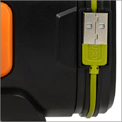 аккумуляторный led фонарь TDM SQ0350-0008 - встроенный USB кабель