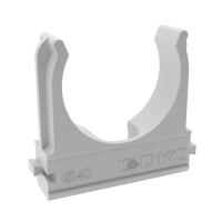 купить Держатель для трубы 40мм серый DKC 50шт  в Кирове Держатель для трубы 40мм серый DKC 50шт