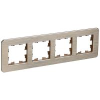 купить Брайт металл шампань рамка 4-ая универсально  в Кирове Брайт металл шампань рамка 4-ая универсально