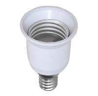 Патрон-переходник E14-E27 пластик белый TDM LH63