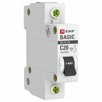 купить Автомат 1Р 20А C 4,5кА ВА47-29 EKF Basic  в Кирове Автомат 1Р 20А C 4,5кА ВА47-29 EKF Basic