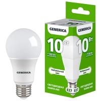 купить Лампа светодиодная 220В Е27 10Вт 4000К 1000лм стандарт A60 матовая GENERICA (IEK)  в Кирове Лампа светодиодная 220В Е27 10Вт 4000К 1000лм стандарт A60 матовая GENERICA (IEK)