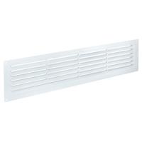 Решетка 460*123мм пластик белый неразъемная TDM 