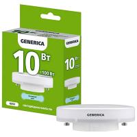 Лампа свд 220В GX53 10Вт 6500К 1000лм таблетка матовая Generica 