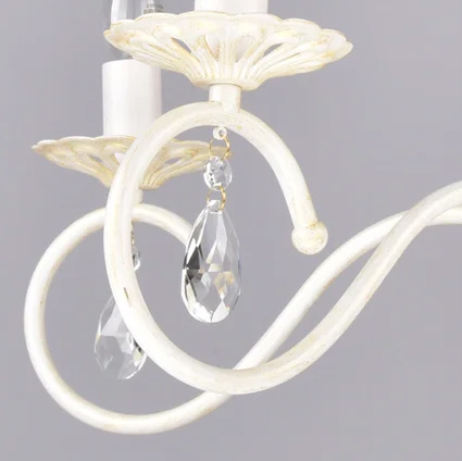 Светильник подвесной (люстра) 5*60Вт E14 белый/золото Свирель