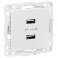 Стокгольм белый розетка USB скрытая 2-ая 