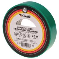 Изолента ПВХ 19мм*20м зеленый Kranz 