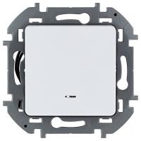 купить Инспириа белый выключатель 1кл с подсветкой скрытая 10А IP20  в Кирове Инспириа белый выключатель 1кл с подсветкой скрытая 10А IP20