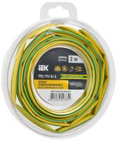 Трубка ТУТнг-LS 6/3мм желто-зеленый 2м инд.упаковка IEK