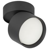 Светильник даунлайт 1*12Вт GX53 цилиндр черный накладной поворотный ЭРА 