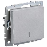 купить Брайт алюминий выключатель 1кл с подсветкой скрытая 10А IP20  в Кирове Брайт алюминий выключатель 1кл с подсветкой скрытая 10А IP20