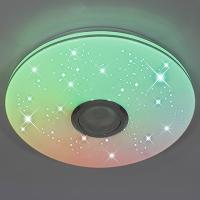 купить Светильник настенно-потолочный свд 40Вт RGB круг белый пульт ДУ музыкальная в Кирове Светильник настенно-потолочный свд 40Вт RGB круг белый пульт ДУ музыкальная