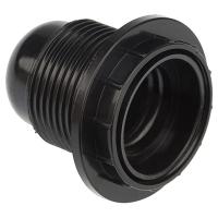 купить Патрон подвесной E27 карболит с кольцом черный Rexant  в Кирове Патрон подвесной E27 карболит с кольцом черный Rexant