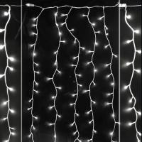 купить Гирлянда занавес 1,5*1,5м белый 368свд IP20 прозрачный провод (до 8мод) в Кирове Гирлянда занавес 1,5*1,5м белый 368свд IP20 прозрачный провод (до 8мод)