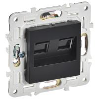 SKANDY Роз. комп. 2-ая RJ45 кат.5E SK-K03Bl черн. IEK