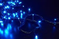 купить Гирлянда нить 12м синий 120свд с контроллером IP20 зеленый провод 8 режимов в Кирове Гирлянда нить 12м синий 120свд с контроллером IP20 зеленый провод 8 режимов