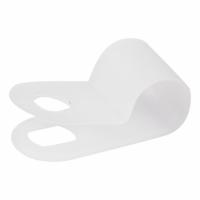 Серьга 6мм пластик белый Rexant 50шт