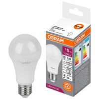 купить Лампа светодиодная 220В Е27 15Вт 4000К 1200лм стандарт A60 матовая Osram LED Value в Кирове Лампа светодиодная 220В Е27 15Вт 4000К 1200лм стандарт A60 матовая Osram LED Value