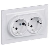 купить Брайт жемчуг розетка скрытая 2-мест заземление IP20  в Кирове Брайт жемчуг розетка скрытая 2-мест заземление IP20