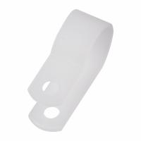 Серьга 16мм пластик белый Rexant 50шт