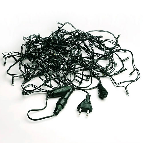 купить Гирлянда нить 12м аквамарин 120свд IP44 зеленый провод соединяемая (до 10мод.) в Кирове Гирлянда нить 12м аквамарин 120свд IP44 зеленый провод соединяемая (до 10мод.)