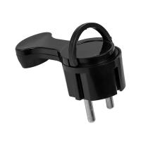 купить Вилка 16А угловая заземление черный пластик IP20 EKF за шкаф в Кирове Вилка 16А угловая заземление черный пластик IP20 EKF за шкаф