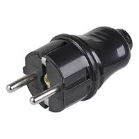 купить Вилка 16А прямая заземление черный пластик IP20 IEK аналог340044 в Кирове Вилка 16А прямая заземление черный пластик IP20 IEK аналог340044