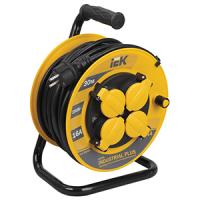 купить Удлинитель 4-мест 30м ПВС 3*1,5 черный катушка IP44 IEK  в Кирове Удлинитель 4-мест 30м ПВС 3*1,5 черный катушка IP44 IEK