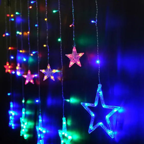 купить Гирлянда занавес 2*1м мульти 138свд с контроллером IP20 прозрачный провод 8 режимов в Кирове Гирлянда занавес 2*1м мульти 138свд с контроллером IP20 прозрачный провод 8 режимов