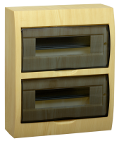 купить Бокс 24мод навесной сосна черная прозрачная дверь IP41 ЩРН-П EKF  в Кирове Бокс 24мод навесной сосна черная прозрачная дверь IP41 ЩРН-П EKF