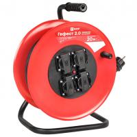 купить Удлинитель 4-мест 20м КГ 3*2,5 красный катушка металл IP44 EKF аналог9887331 в Кирове Удлинитель 4-мест 20м КГ 3*2,5 красный катушка металл IP44 EKF аналог9887331