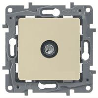 купить Этика кремовый розетка TV оконечная скрытая 1-ая  в Кирове Этика кремовый розетка TV оконечная скрытая 1-ая