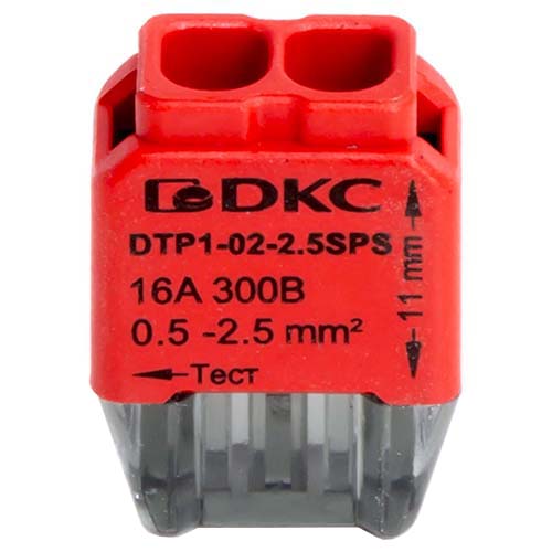 купить Клемма 2*2,5мм2 компактная красный DKC упак (50 шт) в Кирове Клемма 2*2,5мм2 компактная красный DKC упак (50 шт)