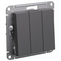 AtlasDesign базальт выключатель 3кл скрытая 10А IP20 