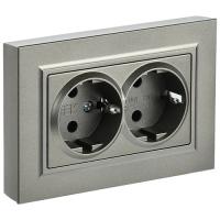 купить Брайт шампань розетка скрытая 2-мест заземление IP20  в Кирове Брайт шампань розетка скрытая 2-мест заземление IP20