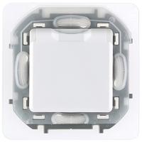 купить Инспириа белый розетка скрытая 1-мест заземление с крышкой шторки IP44  в Кирове Инспириа белый розетка скрытая 1-мест заземление с крышкой шторки IP44
