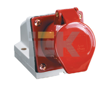 купить Розетка силовая стационарная 32А 3P+PE IP44 ССИ-124 IEK  в Кирове Розетка силовая стационарная 32А 3P+PE IP44 ССИ-124 IEK