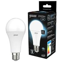 купить Лампа светодиодная 220В Е27 22Вт 4100К 2000лм стандарт A70 матовая Gauss Black в Кирове Лампа светодиодная 220В Е27 22Вт 4100К 2000лм стандарт A70 матовая Gauss Black