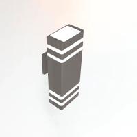 Светильник настенный 2*35Вт GU10 IP65 графит металл General 
