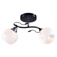 Светильник потолочный (люстра) 2*60Вт E27 черный/хром Орфография