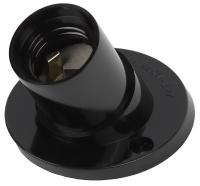 купить Патрон накладной E27 карболит черный ЭРА наклонный в Кирове Патрон накладной E27 карболит черный ЭРА наклонный