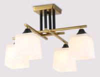 Светильник потолочный (люстра) 4*60Вт E27 медь