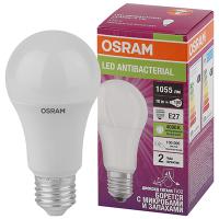 купить Лампа светодиодная 220В Е27 10Вт 4000К 1055лм стандарт A60 матовая Osram АБ комплект 10шт в Кирове Лампа светодиодная 220В Е27 10Вт 4000К 1055лм стандарт A60 матовая Osram АБ комплект 10шт