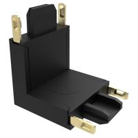 купить Коннектор черный V-обр. Jazzway MTR16 CV-BL  в Кирове Коннектор черный V-обр. Jazzway MTR16 CV-BL