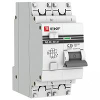 Дифавтомат 2Р 25А C 30мА 4,5кА АД32 EKF