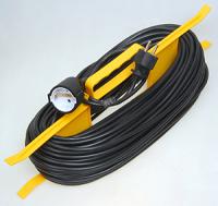 купить Удлинитель 1-мест 30м ПВС 2*0,75 черный рамка IP20 IEK  в Кирове Удлинитель 1-мест 30м ПВС 2*0,75 черный рамка IP20 IEK