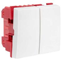 купить Выключатель кабель-канал 2кл 2мод белый 10А IP00 EKF С-лайн в Кирове Выключатель кабель-канал 2кл 2мод белый 10А IP00 EKF С-лайн